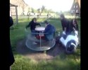 Tourniquet avec un scooter