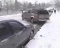 Compilation d'accidents lors d'une tempÃªte de neige