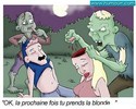 Un zombie et une blonde