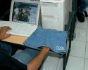 Une souris cachée sous la jupe
